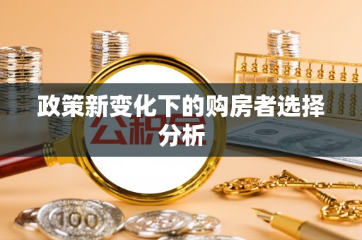 白山政策新变化下的购房者选择分析