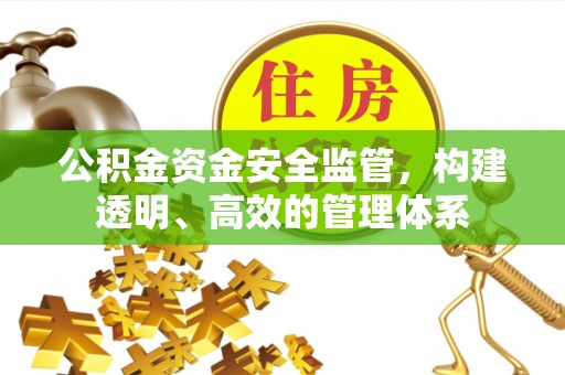 白山公积金资金安全监管，构建透明、高效的管理体系