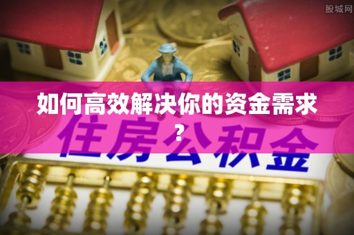 白山如何高效解决你的资金需求？