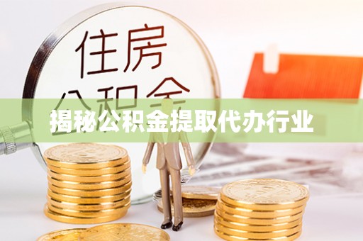 白山揭秘公积金提取代办行业