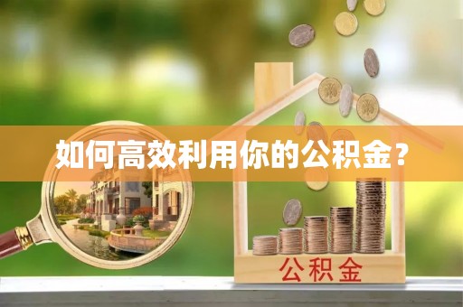 白山如何高效利用你的公积金？