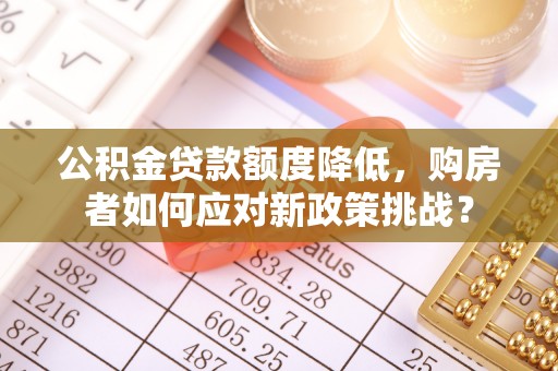 白山公积金贷款额度降低，购房者如何应对新政策挑战？