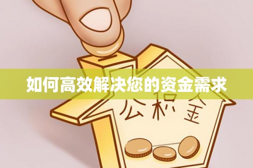 白山如何高效解决您的资金需求