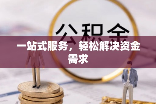 白山一站式服务，轻松解决资金需求