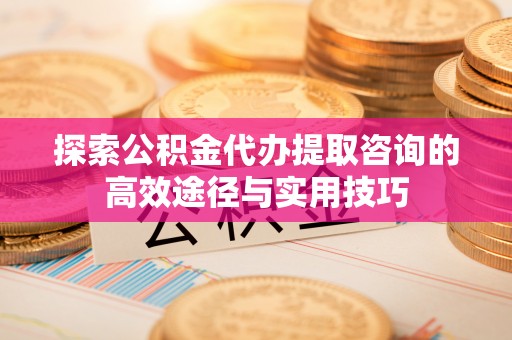 白山探索公积金代办提取咨询的高效途径与实用技巧